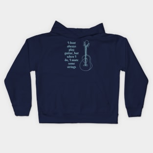 Muting Stings Of The Guitar Kids Hoodie